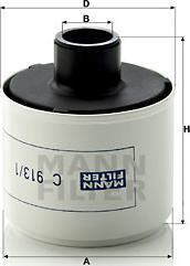 Mann-Filter C 913/1 - Повітряний фільтр, компресор - підсмоктування повітря autozip.com.ua