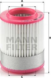 Mann-Filter C 1652/1 - Повітряний фільтр autozip.com.ua