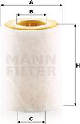 Mann-Filter C 1036/2 - Повітряний фільтр autozip.com.ua