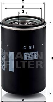 Mann-Filter C 811 - Повітряний фільтр autozip.com.ua