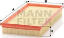 Mann-Filter C 34 100 - Повітряний фільтр autozip.com.ua