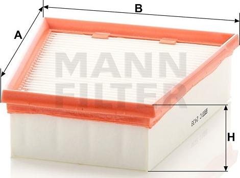 Mann-Filter C 2439/1 - Повітряний фільтр autozip.com.ua