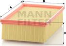 Mann-Filter C 25 136 - Повітряний фільтр autozip.com.ua