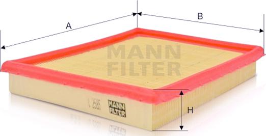 Mann-Filter C 2585 - Повітряний фільтр autozip.com.ua