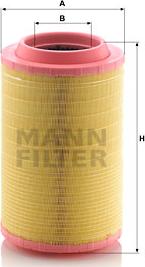 Mann-Filter C 25 860/8 - Повітряний фільтр autozip.com.ua