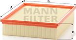 Mann-Filter C 26 168/2 - Повітряний фільтр autozip.com.ua