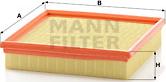 Mann-Filter C 2290 - Повітряний фільтр autozip.com.ua