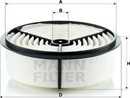 Mann-Filter C 2262 - Повітряний фільтр autozip.com.ua
