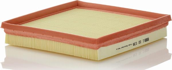 Mann-Filter C 22 038 - Повітряний фільтр autozip.com.ua