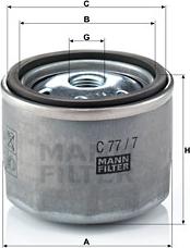 Mann-Filter C 77/7 - Повітряний фільтр autozip.com.ua
