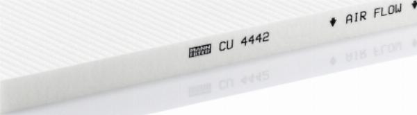 Mann-Filter CU 4442 - Фільтр, повітря у внутрішній простір autozip.com.ua