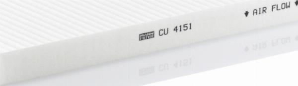 Mann-Filter CU 4151 - Фільтр, повітря у внутрішній простір autozip.com.ua