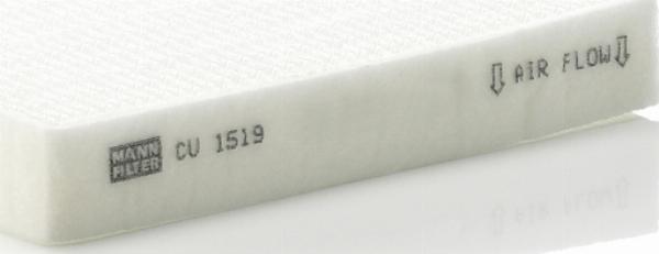 Mann-Filter CU 1519 - Фільтр, повітря у внутрішній простір autozip.com.ua