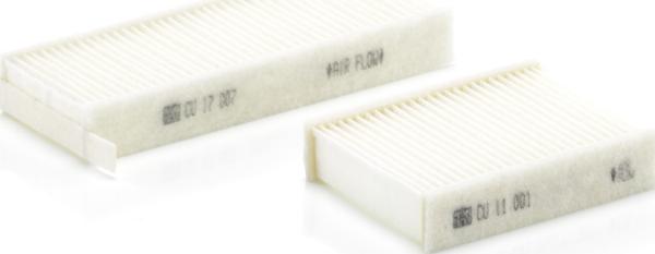 Mann-Filter CU 17 009-2 - Фільтр, повітря у внутрішній простір autozip.com.ua