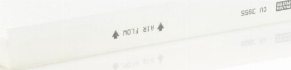 Mann-Filter CU 3955 - Фільтр, повітря у внутрішній простір autozip.com.ua