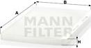 Mann-Filter CU 3455 - Фільтр, повітря у внутрішній простір autozip.com.ua