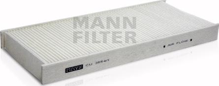 Mann-Filter CU 3554/1 - Фільтр, повітря у внутрішній простір autozip.com.ua