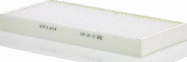 Mann-Filter CU 36 003 - Фільтр, повітря у внутрішній простір autozip.com.ua