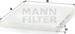 Mann-Filter CU 3059 - Фільтр, повітря у внутрішній простір autozip.com.ua