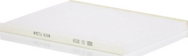Mann-Filter CU 3059 - Фільтр, повітря у внутрішній простір autozip.com.ua