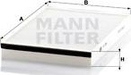 Mann-Filter CU 3054 - Фільтр, повітря у внутрішній простір autozip.com.ua