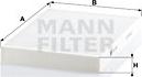 Mann-Filter CU 3037 - Фільтр, повітря у внутрішній простір autozip.com.ua