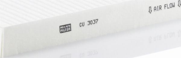 Mann-Filter CU 3037 - Фільтр, повітря у внутрішній простір autozip.com.ua