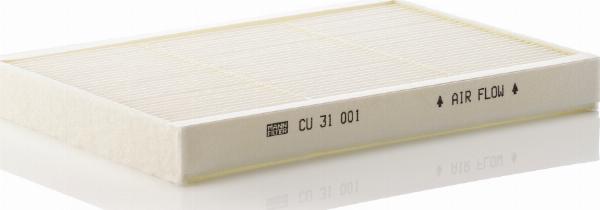 Mann-Filter CU 31 001 - Фільтр, повітря у внутрішній простір autozip.com.ua