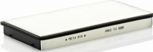 Mann-Filter CU 3360 - Фільтр, повітря у внутрішній простір autozip.com.ua