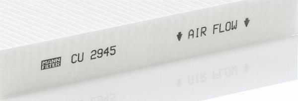 Mann-Filter CU 2945 - Фільтр, повітря у внутрішній простір autozip.com.ua