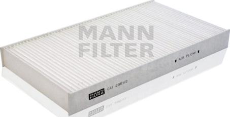 Mann-Filter CU 2951/2 - Фільтр, повітря у внутрішній простір autozip.com.ua
