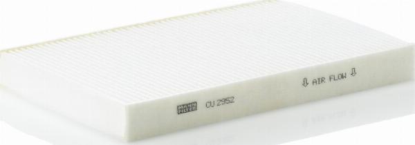 Mann-Filter CU 2952 - Фільтр, повітря у внутрішній простір autozip.com.ua