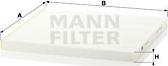 Mann-Filter CU 29 001 - Фільтр, повітря у внутрішній простір autozip.com.ua