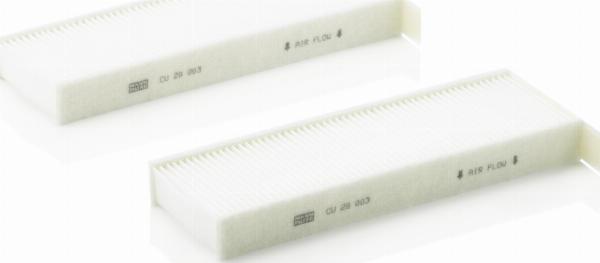 Mann-Filter CU 29 003-2 - Фільтр, повітря у внутрішній простір autozip.com.ua