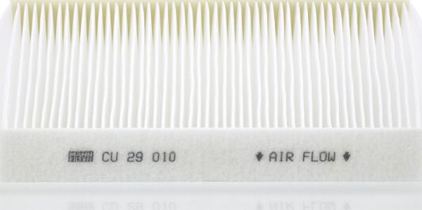 Mann-Filter CU 29 010 - Фільтр, повітря у внутрішній простір autozip.com.ua