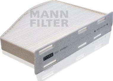 Mann-Filter CU 2939/2 - Фільтр, повітря у внутрішній простір autozip.com.ua