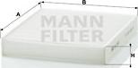 Mann-Filter CU 2440 - Фільтр, повітря у внутрішній простір autozip.com.ua