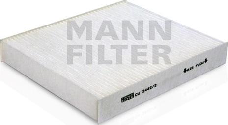 Mann-Filter CU 2442/2 - Фільтр, повітря у внутрішній простір autozip.com.ua