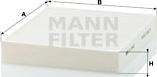 Mann-Filter CU 2442 - Фільтр, повітря у внутрішній простір autozip.com.ua