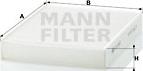 Mann-Filter CU 2433 - Фільтр, повітря у внутрішній простір autozip.com.ua