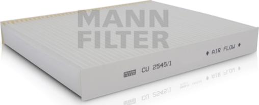 Mann-Filter CU 2545/1 - Фільтр, повітря у внутрішній простір autozip.com.ua