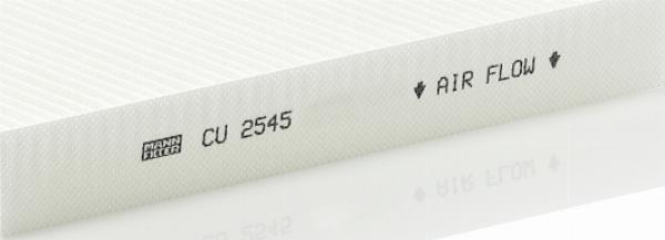 Mann-Filter CU 2545 - Фільтр, повітря у внутрішній простір autozip.com.ua