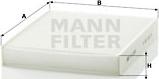 Mann-Filter CU 2559 - Фільтр, повітря у внутрішній простір autozip.com.ua