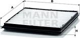 Mann-Filter CU 2516 - Фільтр, повітря у внутрішній простір autozip.com.ua