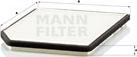 Mann-Filter CU 2525 - Фільтр салону Renault Laguna I 94-01 18119240 autozip.com.ua