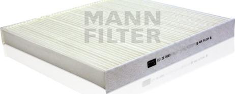 Mann-Filter CU 26 009/1 - Фільтр, повітря у внутрішній простір autozip.com.ua