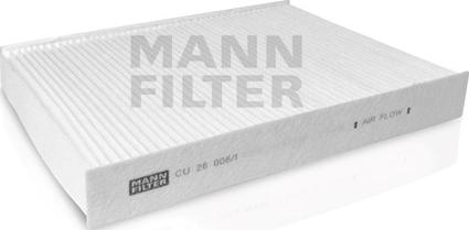 Mann-Filter CU 26 006/1 - Фільтр, повітря у внутрішній простір autozip.com.ua