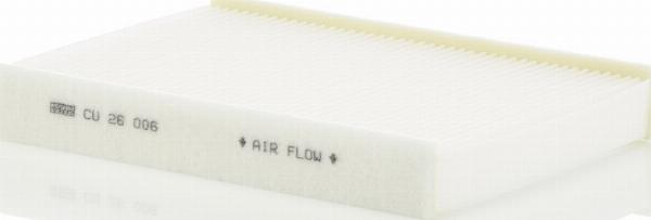 Mann-Filter CU 26 006 - Фільтр, повітря у внутрішній простір autozip.com.ua