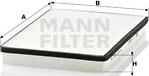 Mann-Filter CU 2672 - Фільтр, повітря у внутрішній простір autozip.com.ua