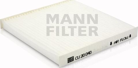 Mann-Filter CU 20 040 - Фільтр, повітря у внутрішній простір autozip.com.ua